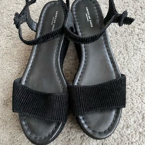 Platform Corduroy Sandals